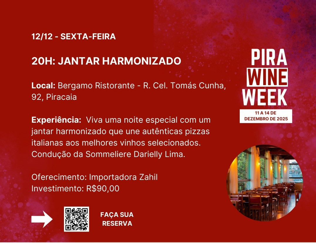 Treinamento para equipes com QR Code para reserva – Pira Wine Week 2025