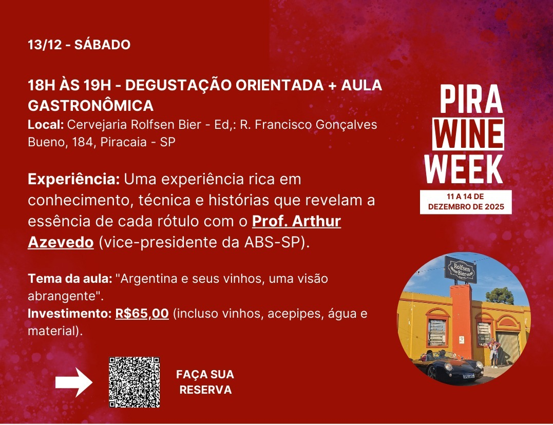 Card geral do Pira Wine Week 2025 em Piracaia de 11 a 14 de dezembro