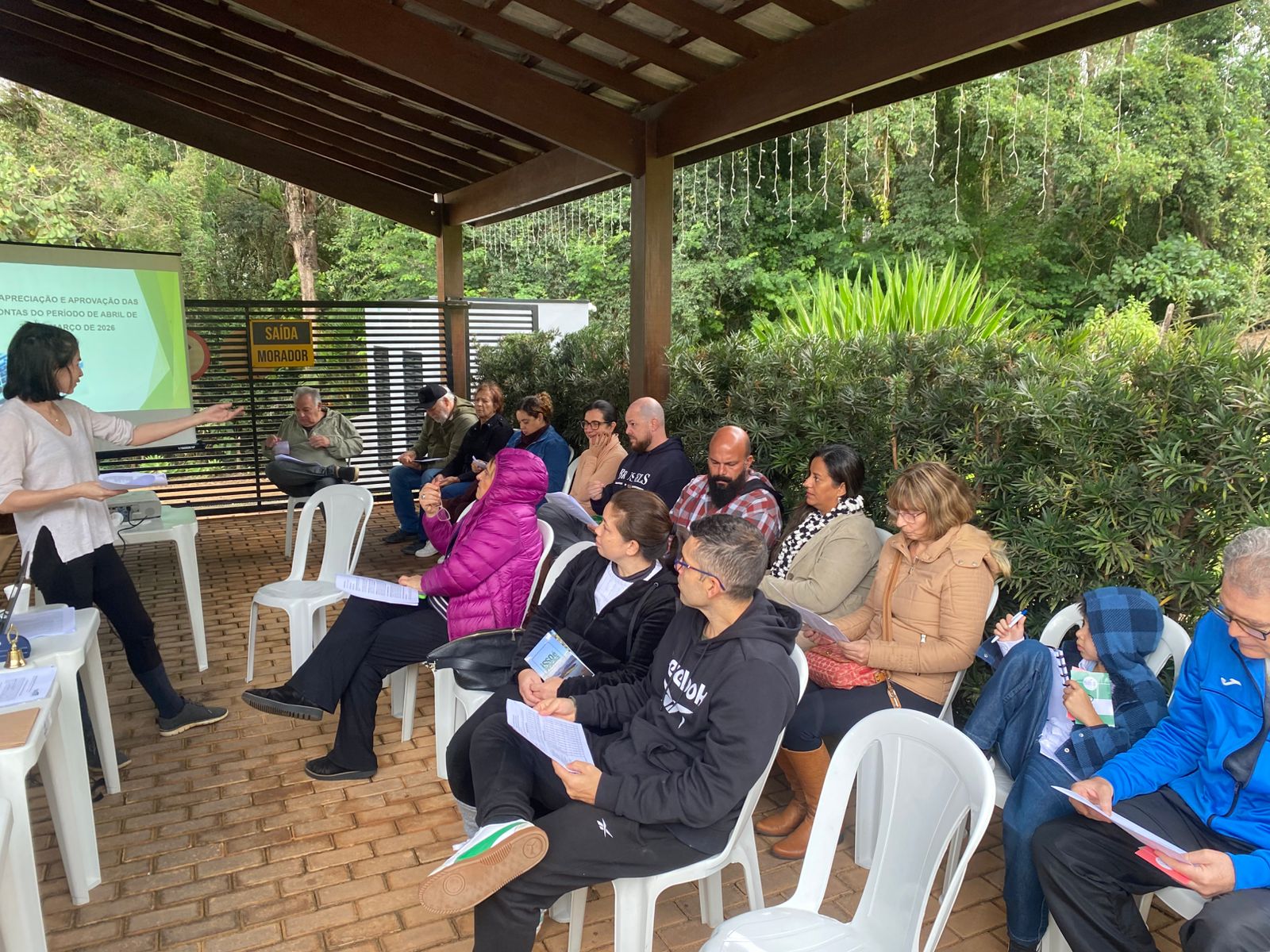Participação dos associados durante assembleia do Residencial Morada do Gigante