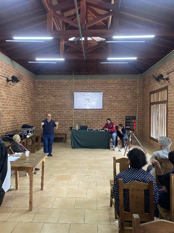 Registro da assembleia no Parque das Garças em Atibaia